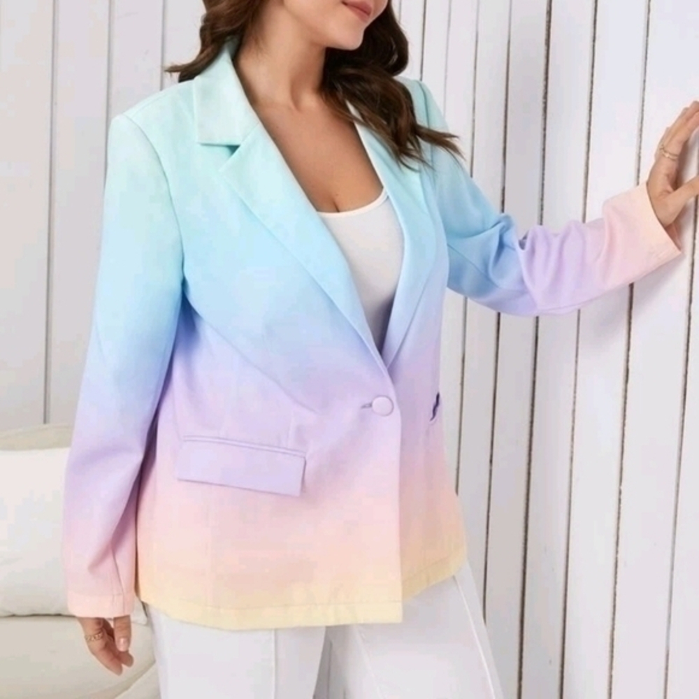 SHEIN PASTEL OMBRE BLAZER 3X